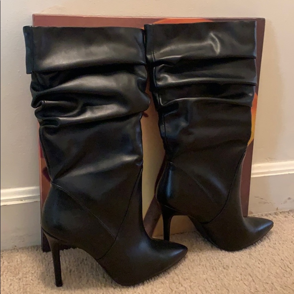 Jessica Simpson Black Pump Calf Boot $100!